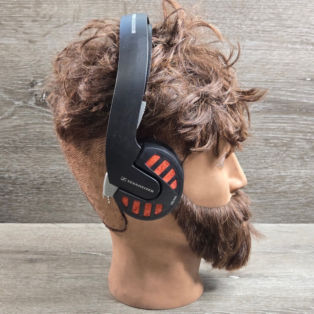 Sennheiser HD 455 Expression Line Headphones Black Orange Tested